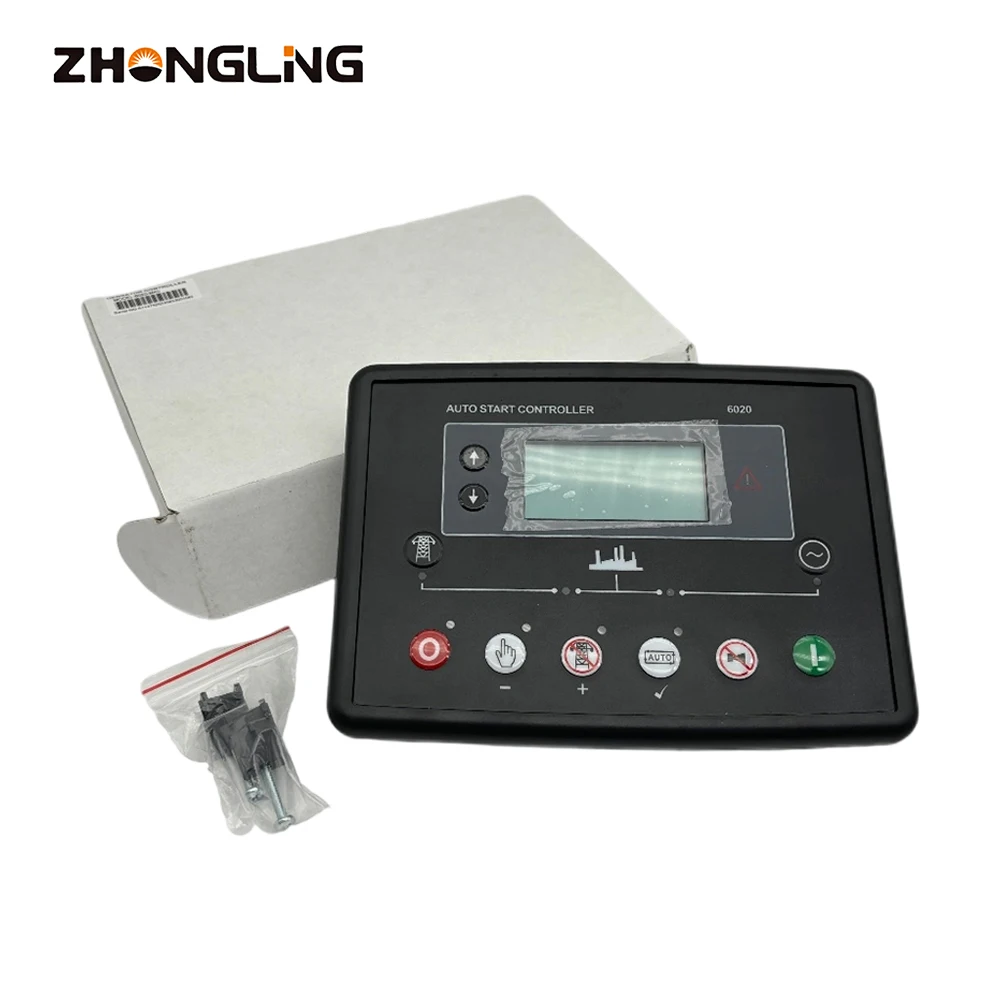 Auto Start Generator Electronical Controller Deep Sea Panel Module LCD DSE 6020 Replacement Controller 6020 MKII