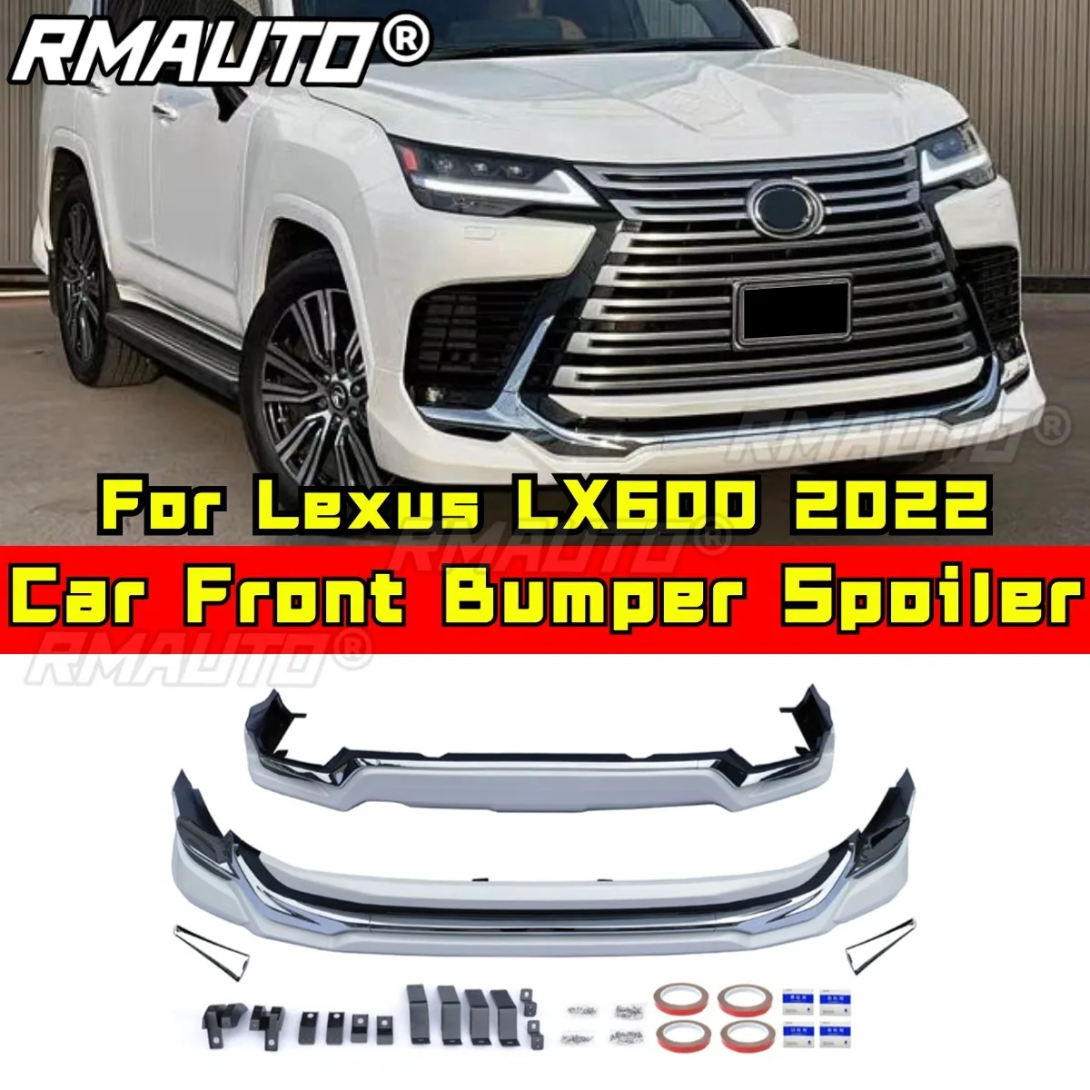 For Lexus Front Bumper Splitter Diffuser Lip Bumper Protector Bumper Protector for Lexus LX600 2022 Body Kit Car Accessories
