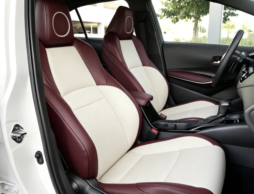 Für Toyota Corolla 2026 Maßgefertigte Autositzbezüge Luxuriöses Nappa-Leder 100% Passgenau Innenraumzubehör 360 ° Vollständige Abdeckung – Detail 10