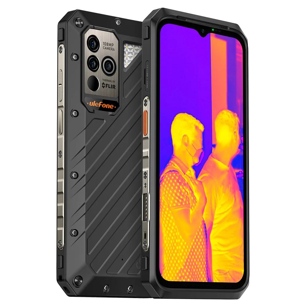 Ulefone Power Armor 19T Rugged Smartphone 108MP Camera 120HZ G99 9600mAh 12GB+256GB FLIR Thermal Image Camera Global Version