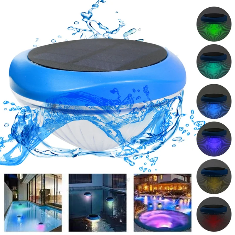 Luces LED solares flotantes para piscina, luces RGB impermeables que cambian de Color para piscina, accesorios para piscina, estanque, Spa, bañera de hidromasaje