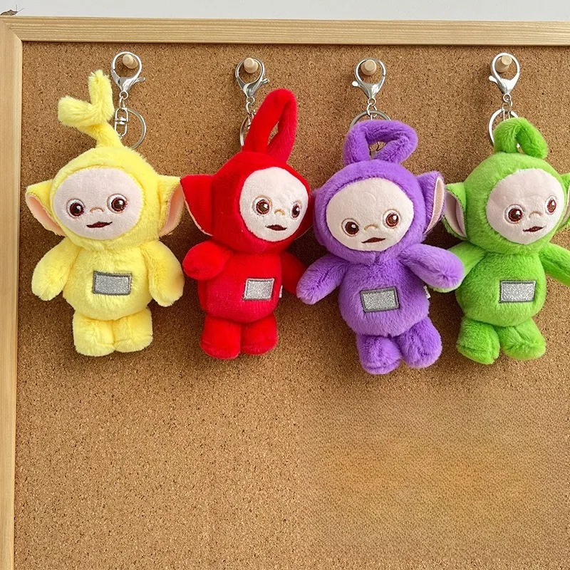 12CM Cartoon Teletubbies Series Stuffed Doll Pendent Creativity Exquisite Cute Plush Toy Backpack Key Chain Birthday Gift