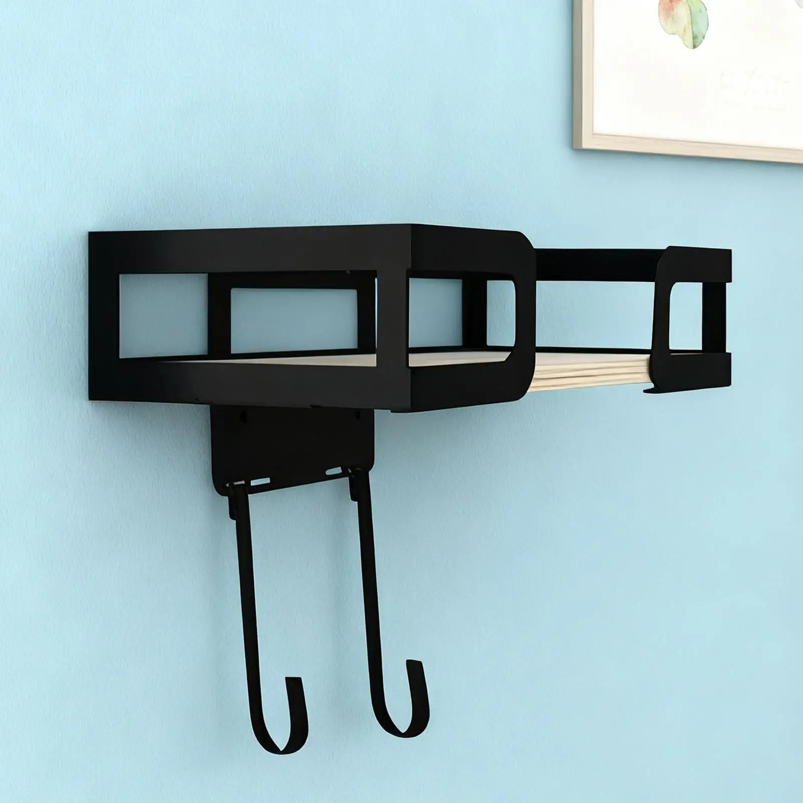 رف منظم مثبت على الحائط لطاولة الكي شديدة التحمل لغرفة الغسيل والحمام وغرفة النوم وتوفير مساحة تخزين الحديد