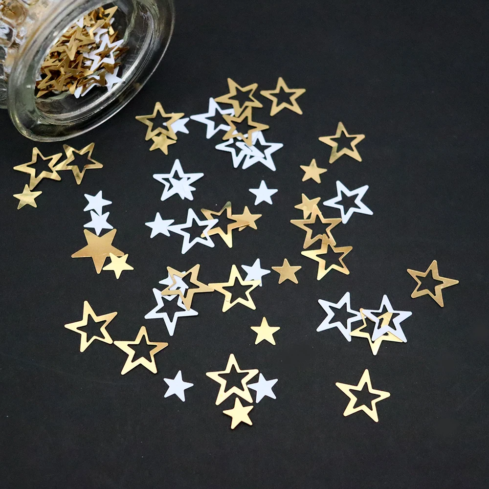 15g Twinkle Stars Confetti Loose Sequins Sparkly Chritmas Wedding Birthday Home Party Decor Laser Pentagram Paillette Ornaments