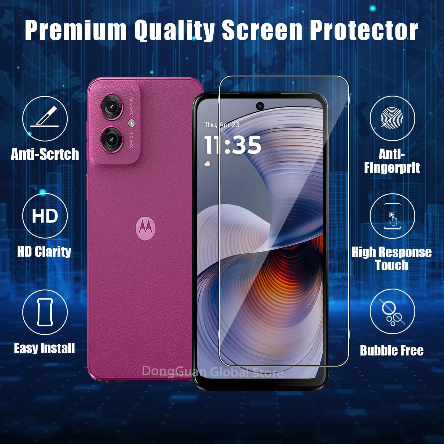 For Motorola Moto G55 Tempered Glass Screen Protector Glass Film