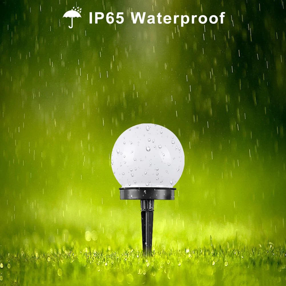

Garden Solar LED Lights Bulb Lamp Patio Water Proof Christmas Ball Pathway Warm