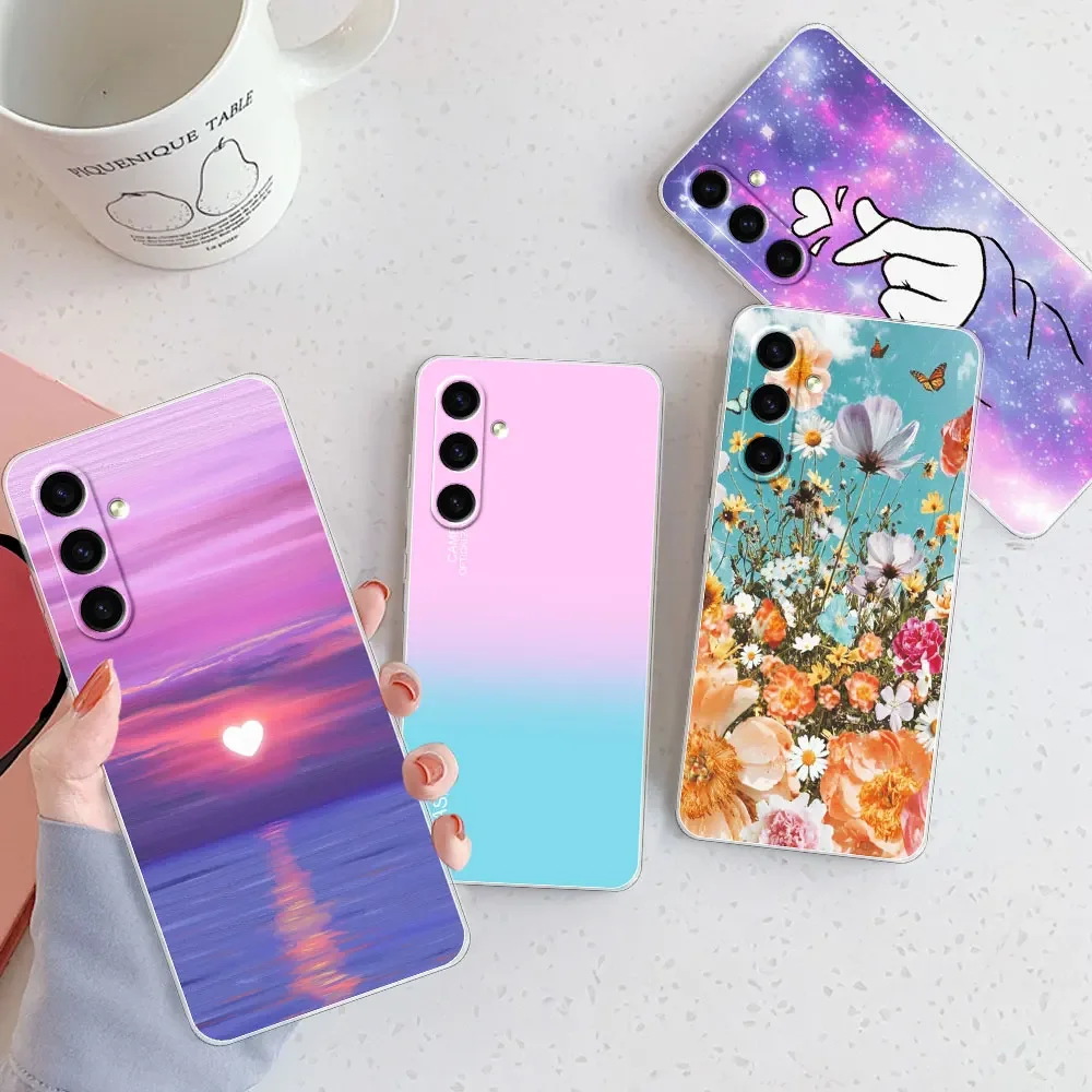 For Samsung A25 A15 A05 A05S Case For Samsung Galaxy A15 Coque Patterned Soft Silicone Clear Phone Case For Samsung A05 S Fundas