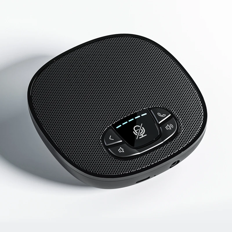 Omnidirectional desktop conference speaker for conference recording, Bluetooth wireless speaker, echo cancellation function