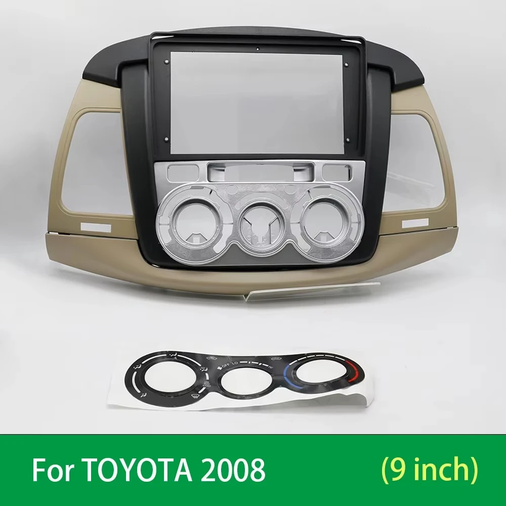 Car  Radio frame TK other interior accessories dvd screens for TOYOTA 2008 innvoa CRYSTA(Auto AC/Manual AC) 9 inch