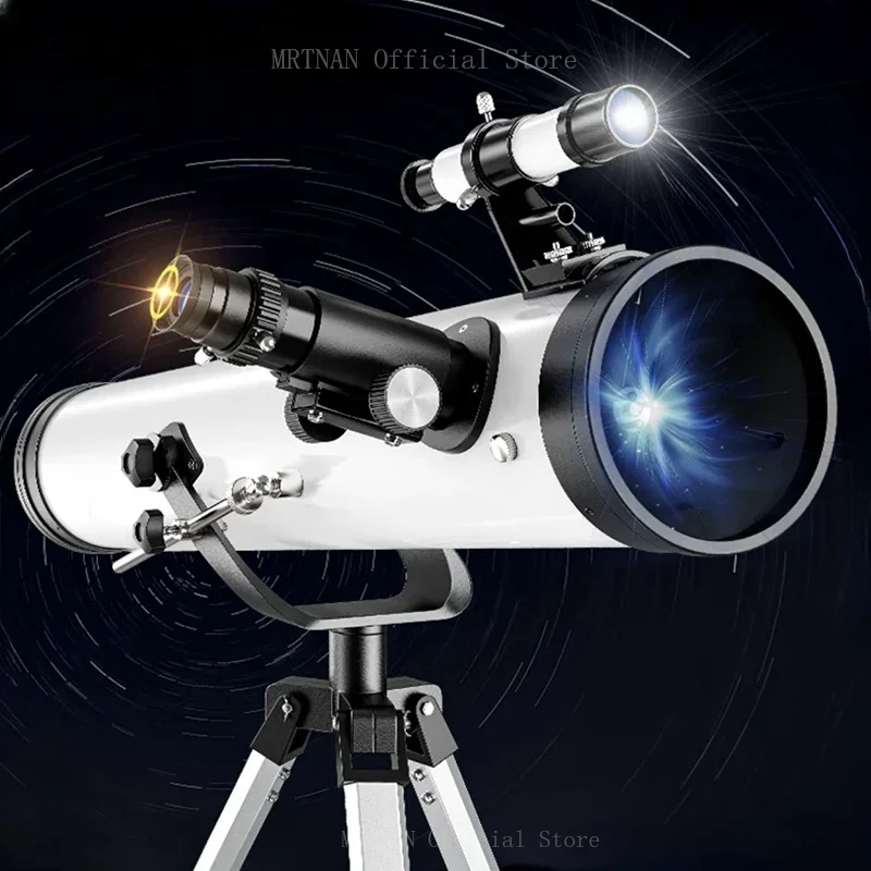 114MM Large Caliber Professional Astronomical Telescope 875X Time for Space Binoculars Support Take Photo Night Vision Moon