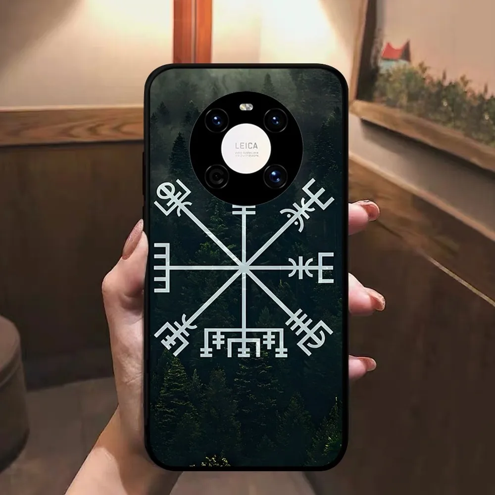 V-Viking Vegvisir Logo Phone Case For Huawei Mate 10 20 30 40 50 Lite Pro Nova 3 3i 5 6 SE 7 Pro 7SE