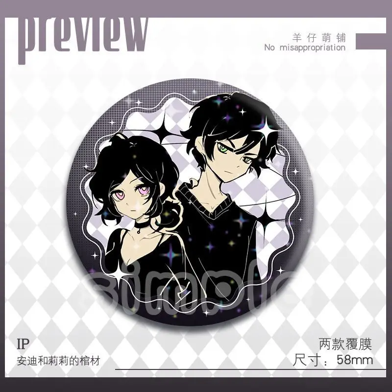 アンディとレイリーの棺 18個入り ‌   バッジ アニメ かわいい ブローチ ラペルピン DIY バックパック 帽子 服 アクセサリー コレクション ギフト