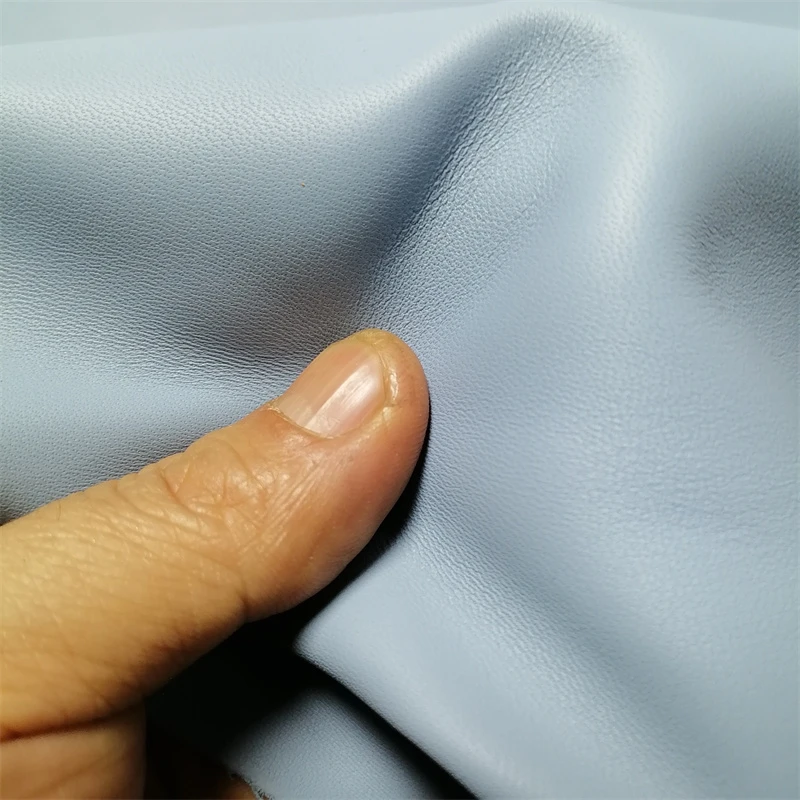 

0.8/1mm Light Blue Sheepskin. First Layer Leather. Real Leather Fabric. Handmade DIY For Inside Whole Sheepskin
