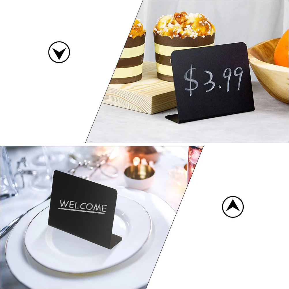 10 قطع من السبورات المزخرفة لعلامة الطعام لقائمة المطاعم وعرض الأسعار ولوحة الكتابة واللوازم المنزلية #2