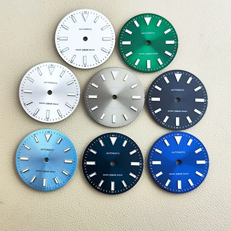 

NH Watch 35 dial 36 Dial Accessories 28.5mm dial Green C3 luminous for NH mechanical 35/36 movement watch accessories