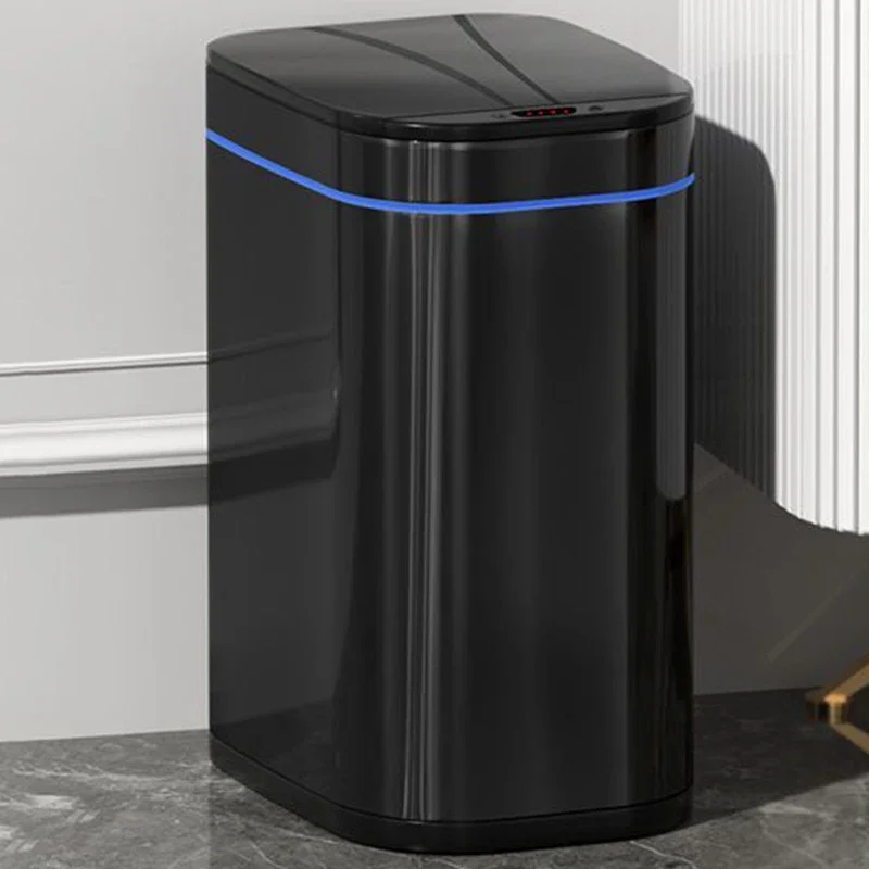 Smart Waste Bins With Lid Waste Bins Large Capacity Living Room Trash Can Stainless Steel Trash Can Modern Kitchen And Home Item