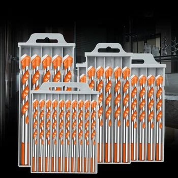 5/10 個ねじ込み三角形タングステン鋼壁タイルコンクリート掘削ビット家庭用大理石オーバーロードダイヤモンドハンド電気ドリル