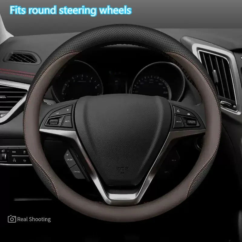Car Steering Wheel Cover Four Seasons Anti-Scratch Wear Resistant Non-Slip For Changan UNI-S/CS55 Plus/UNIV/CS55 Plus/Eado Plus