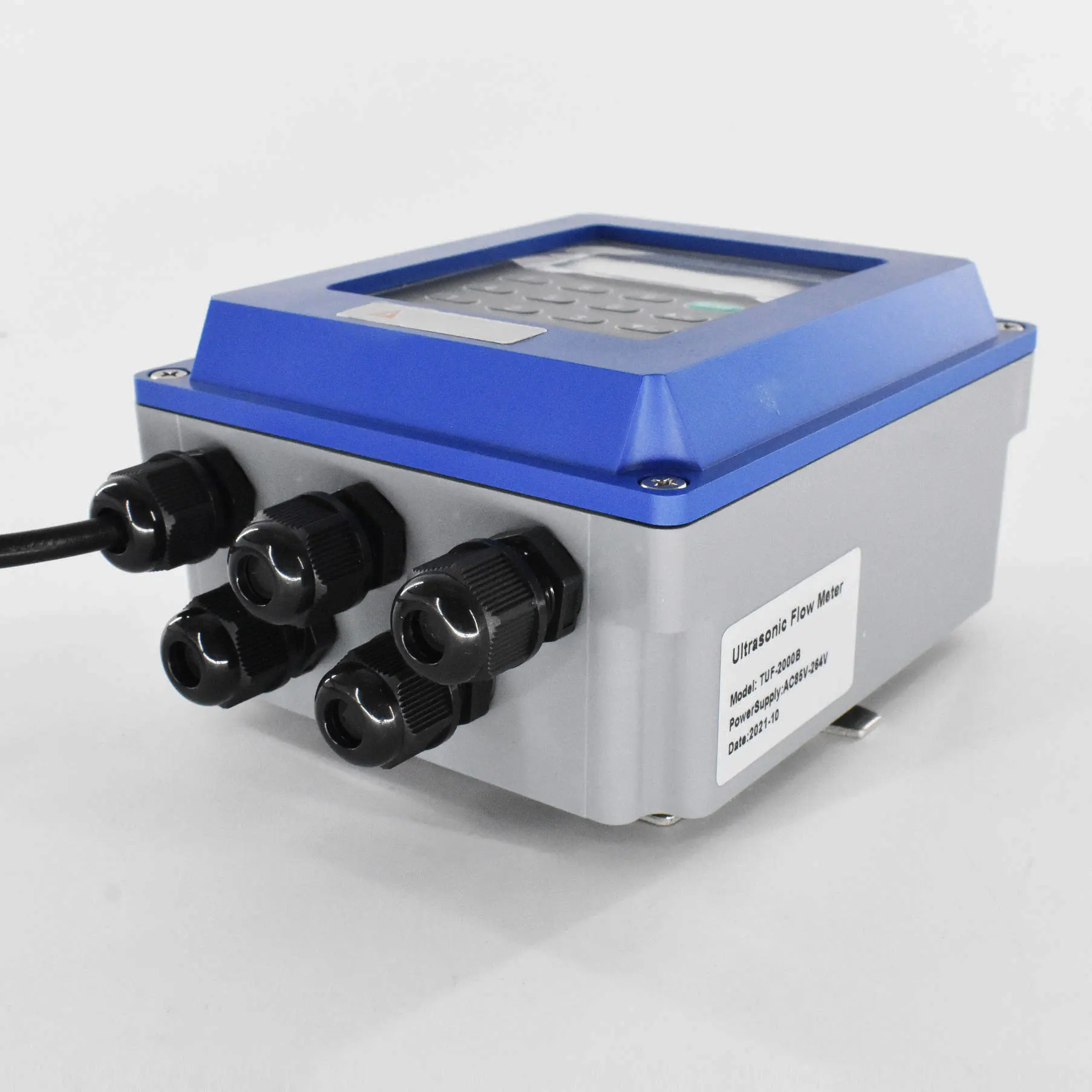 Medidor de vazão ultrassônico com medidor de calor medidor de energia pt100 TUF-2000B medidor de vazão de água braçadeira montada na parede no medidor butu modbus