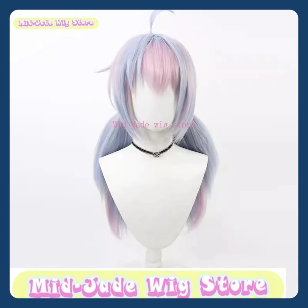 Mid-jade Pruik Winkel Blauw Archief Rin Uzawa Cosplay Pruik Anime Spel Rollenspel Halloween Party Synthetische Pruik
