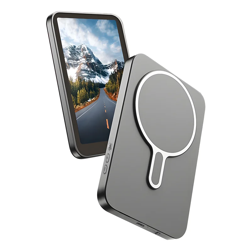 Ekran do vlogów i selfie do iPhone'a, magnetyczny uchwyt na telefon do mocowania na tylnym panelu telefonu, do selfie i transmisji na żywo.