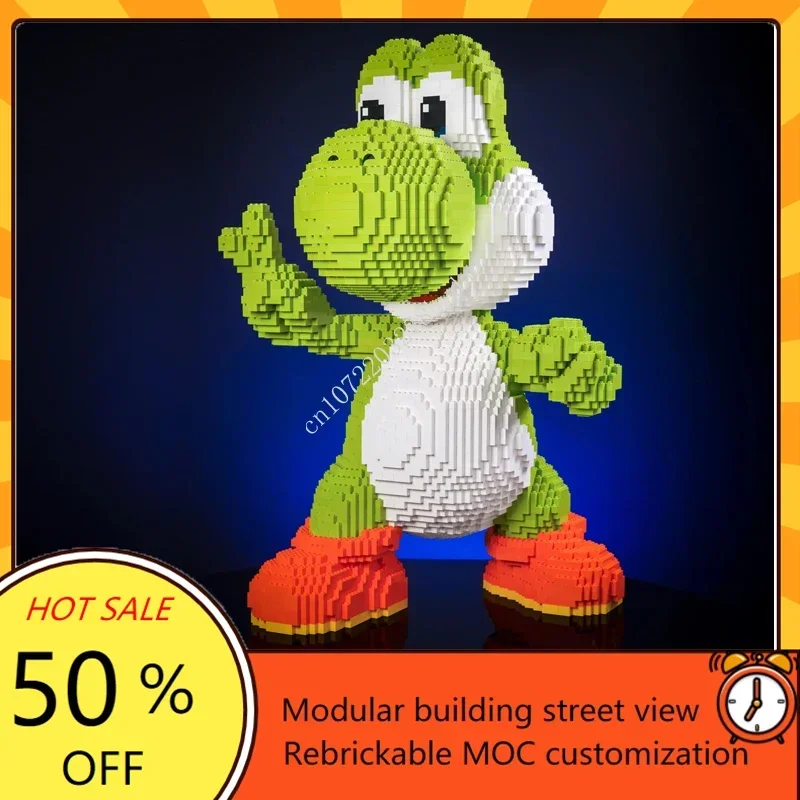 6789PCS MOC Life-Sized Sculpture Series Italian Dinosaur Mega Figure Model Custom Puzzle   DIY Creative Assembly Toy Gift