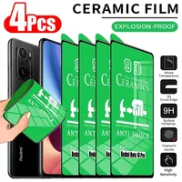 4Pcs Soft Ceramic Film for Redmi Note 11 10 Pro 10C 12C 11S 10S 9T 9S 9A 9C 8T 8A Screen Protector for XiaoMi 12T 9T 10T 11T Pro