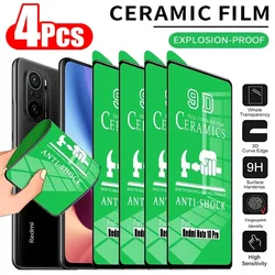 4 Uds película cerámica suave para Redmi Note 11 10 Pro 10C 12C 11S 10S 9T 9S 9A 9C 8T 8A Protector de pantalla para XiaoMi 12T 9T 10T 11T Pro