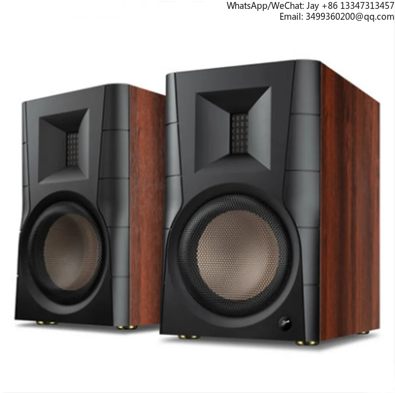 

Активные стереоколонки HV-04 Swans D300 Hi-Fi с Bluetooth 5.0, настольные аудиосистемы, 6,5-дюймовый вуфер/изомагнитный диапазонный твитер