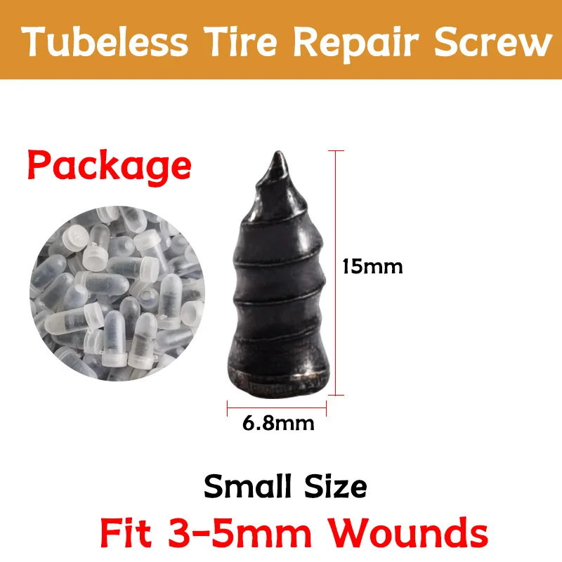 Car Vacuum Tyre Repair Nail Motorcycle Bike Automobile Vehicle Scooter Universal Tubeless Tire Fixing Screws Self-tapping Nails