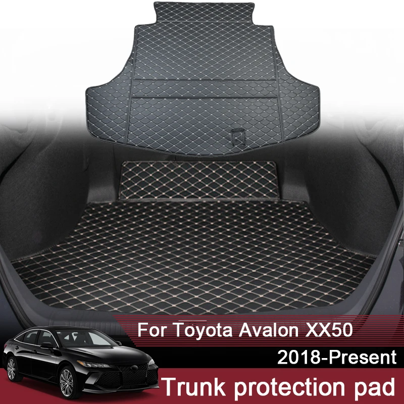 

1pc Car Styling Custom Rear Trunk Mat For Toyota Avanlon XX50 2018-Present Leather Waterproof Auto Cargo Liner Pad Accessory