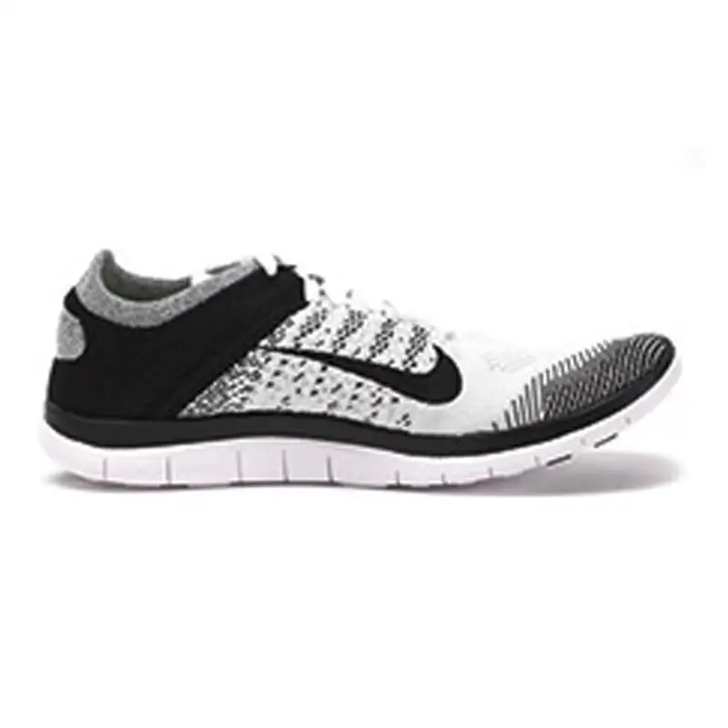  Nike Free 4.0 Flyknit White Black Sneakers shoes 631053-100