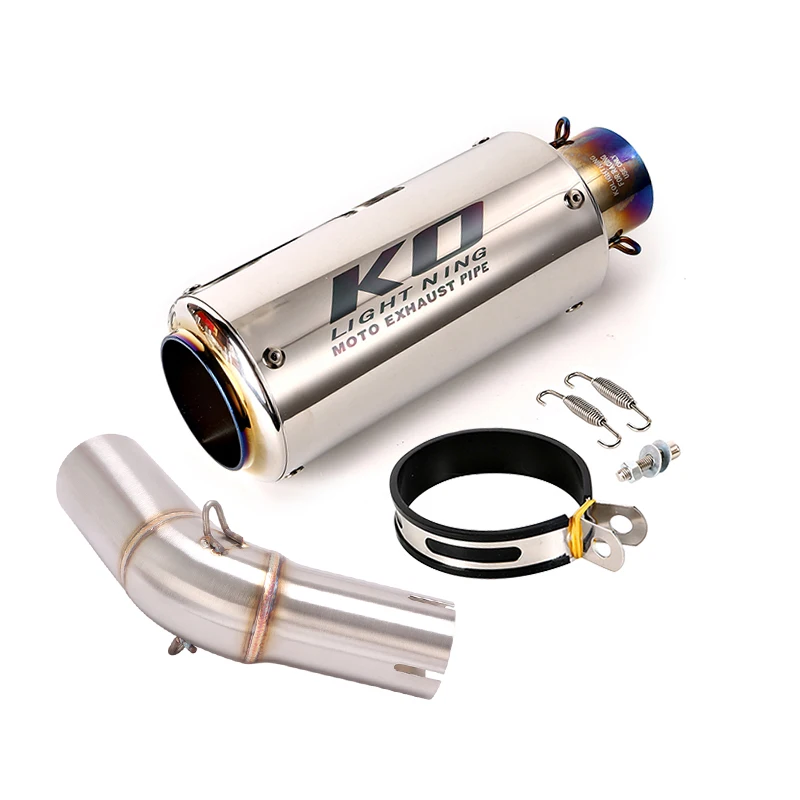 

For SUZUKI DR300 HR300 Any Year Motorcycle Exhasust Mid Tube Link Pipe Stainless Steel Connect Mufflers With DB Killer Slip On