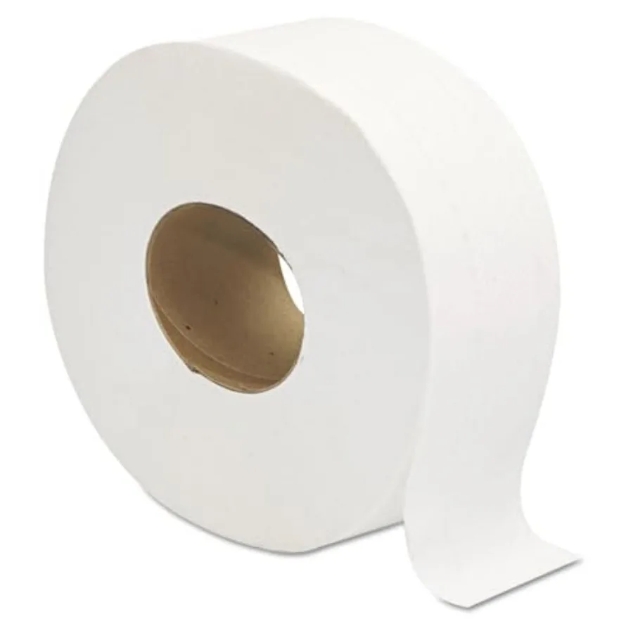 

202 Jumbo JRT Bath Tissue, 2-Ply, White, 9 in Diameter, 12 Count Pack of 1