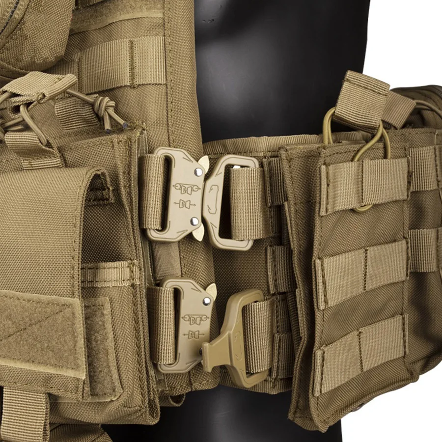 Chaleco táctico Modular multifuncional de nailon Molle para exteriores, chaleco táctico de entrenamiento CS, 1000D