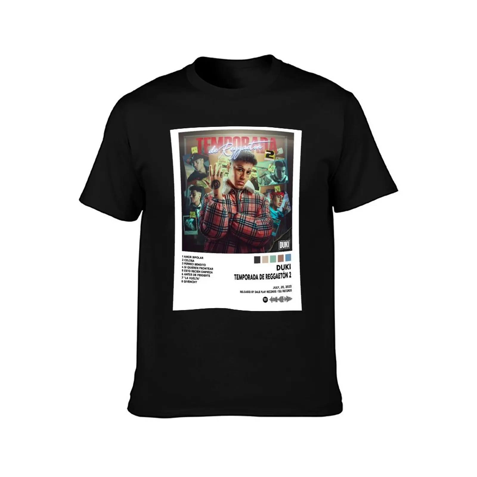 DUKI - TEMPORADA DE REGGAETON 2 T-Shirt Comfort Stretch Tee Shirt T-Shirt