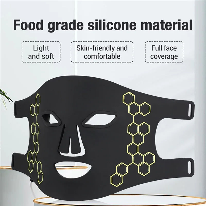 A20M LED Photon Beauty Mask Instrument IPL Rejuvenation Lightens Fine Lines Brighten Skin Tone Soft And Skin-Friendly