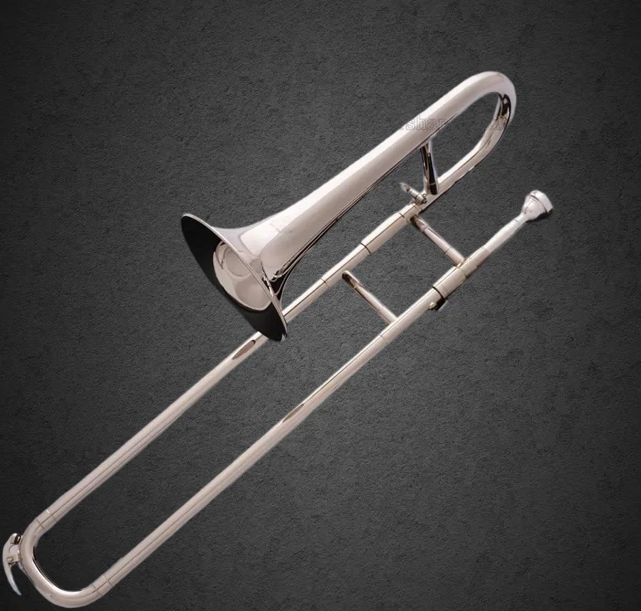 

Новый саксофон-тромбон Bb с серебряным никелевым покрытием, сопрано, с чехлом из холщовой ткани, модель 2026 года, 5