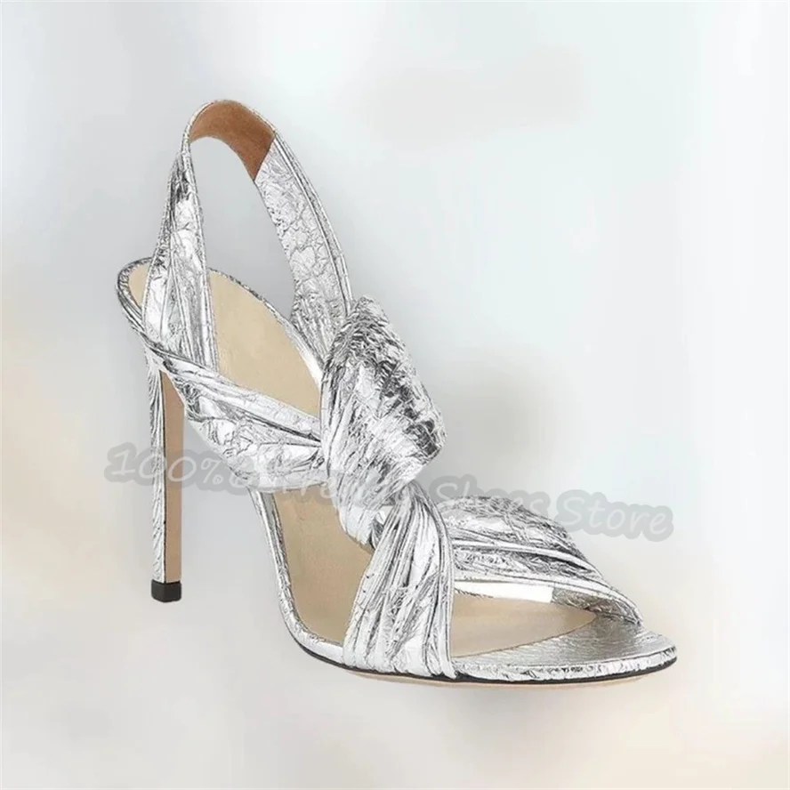 

Women Gladiator Sandals Peep Toe High Heel Shallow Pumps Sexy Mixed Color Splicing Cross Strap Large Size Lady Dress Shoes