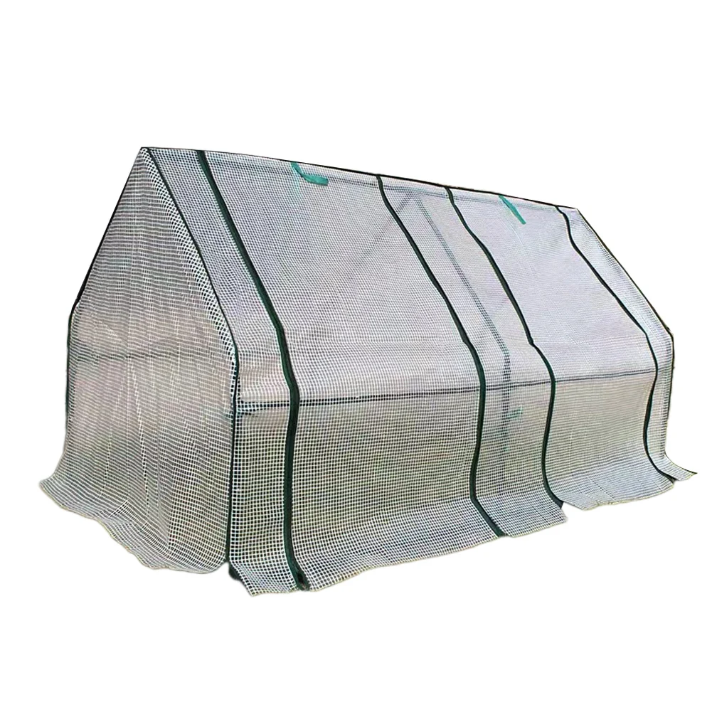 Enhanced Durability For Mini Greenhouse Cover for Raised Garden Bed Made from PVC PE Resists Tearing and UV Degradation