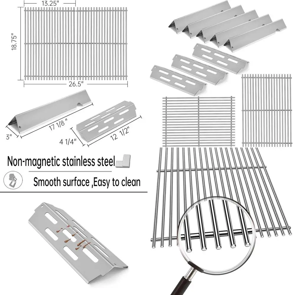

Weber Genesis II E-310, S-310, E-315, E-330, E-335, S-335, LX S-340, E-340, 66802, 66795 18 Stainless Steel Flavorizer Bars for