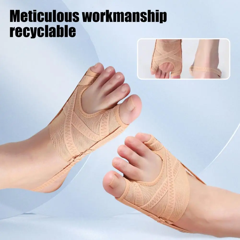 1 Pair Bunion Corrector Toe Separator for Bunion Relief Correction Fabric Toe Straightener for Hallux Valgus Pain Relief