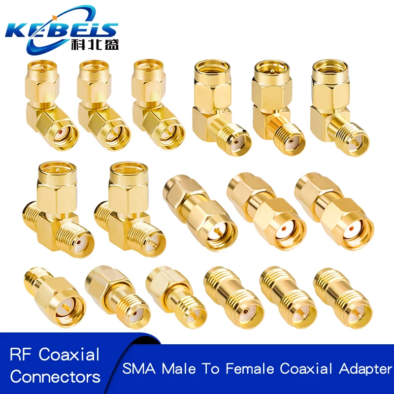 2 SZT. Złącze SMA Adapter SMA do SMA / RPSMA Wtyk męski i gniazdo żeńskie, proste, wsuwane, adapter RF Coax ﻿