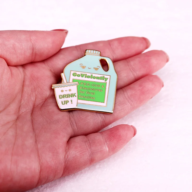 Golyely بعنف المينا دبوس ، ممرضة التمريض ، الصيدلي الطالب ، مضحك الفكاهة بروش ، التنظير جي ، اكسسوارات المجوهرات الطبية #3