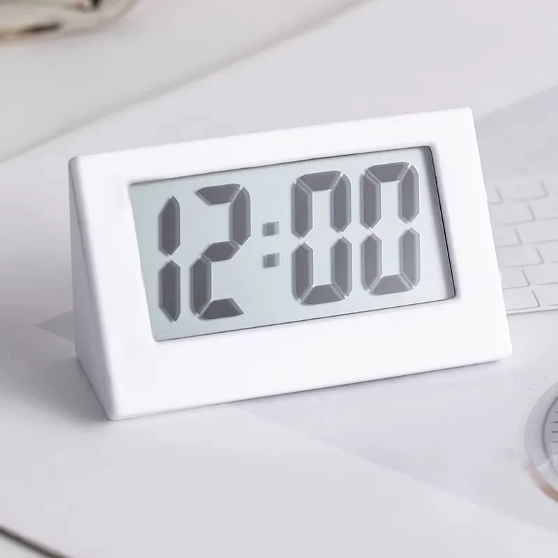 Mini reloj de escritorio portátil de 5,2x2x3,5 cm, reloj Digital con pantalla de 12 horas y fecha, reloj de mesa electrónico para estudiantes/coches/dormitorio