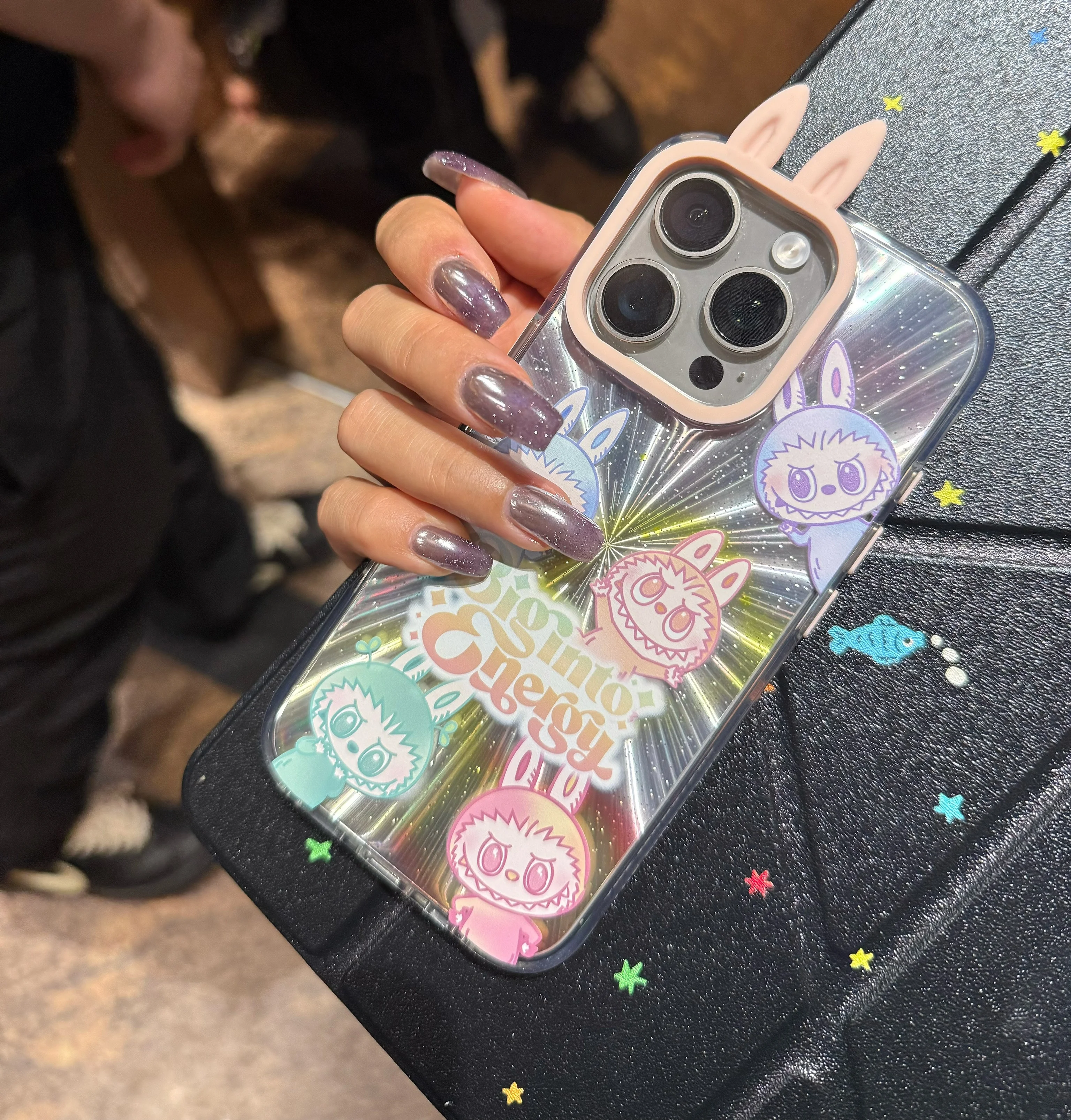 

Подлинный чехол для телефона In Spot Popmart The Monsters Labubu Big Into Energy Series Iphone 16, фигурки аниме, игрушки, Рождественский подарок