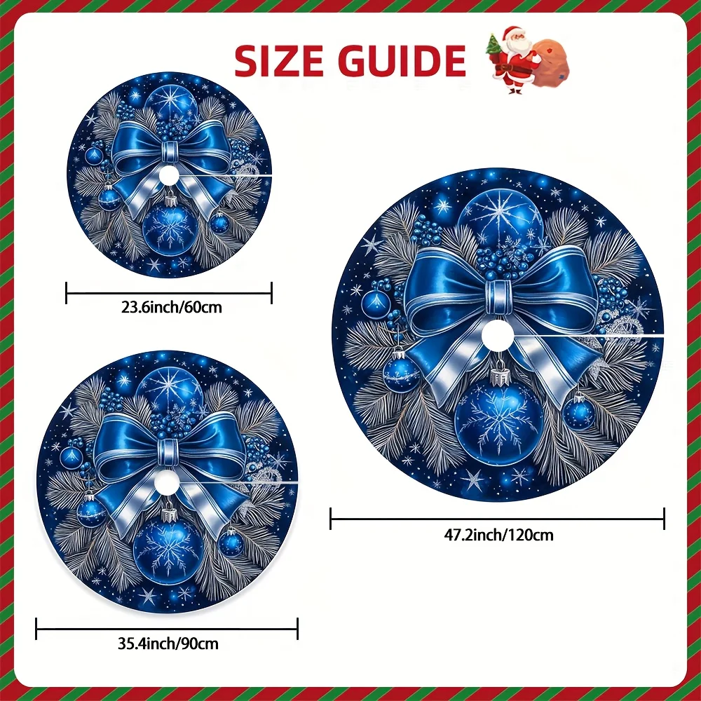 VIKAMA 2025 تنورة شجرة عيد الميلاد، تصميم السماء المرصعة بالنجوم ورجل الثلج، ديكور عطلة داخلي/خارجي لعيد الميلاد والهالوين