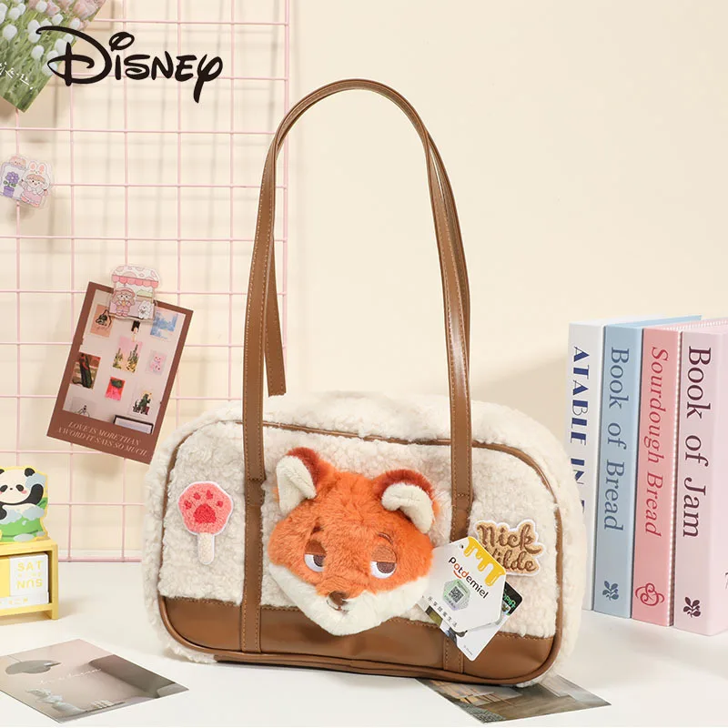 

Самая продаваемая плюшевая сумка на одно плечо с изображением Диснея «Zootopia» Nick, сумка через плечо и сумка с героями мультфильмов — праздничные подарки