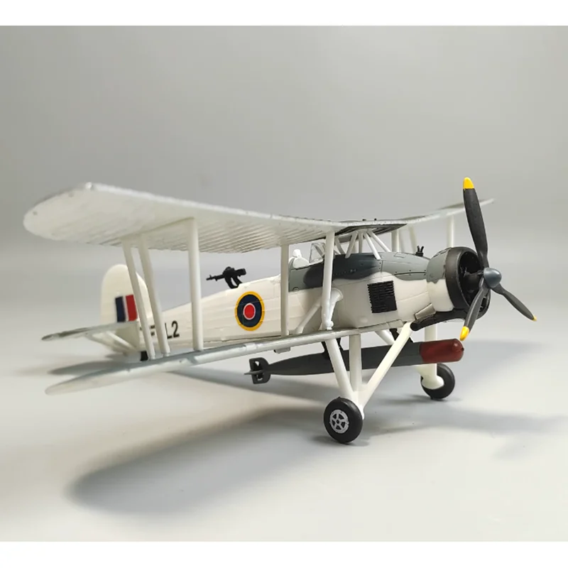 1/72 Scale British L2 Barracuda Torpedo Attack Aircraft Biplane Model Alloy Simulation Collection Item