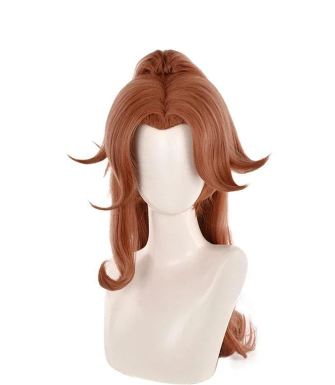 

LOL The Anima Squad Battle Bunny Miss Fortune Cosplay Wig Brown Synthetic Ponytail Hair